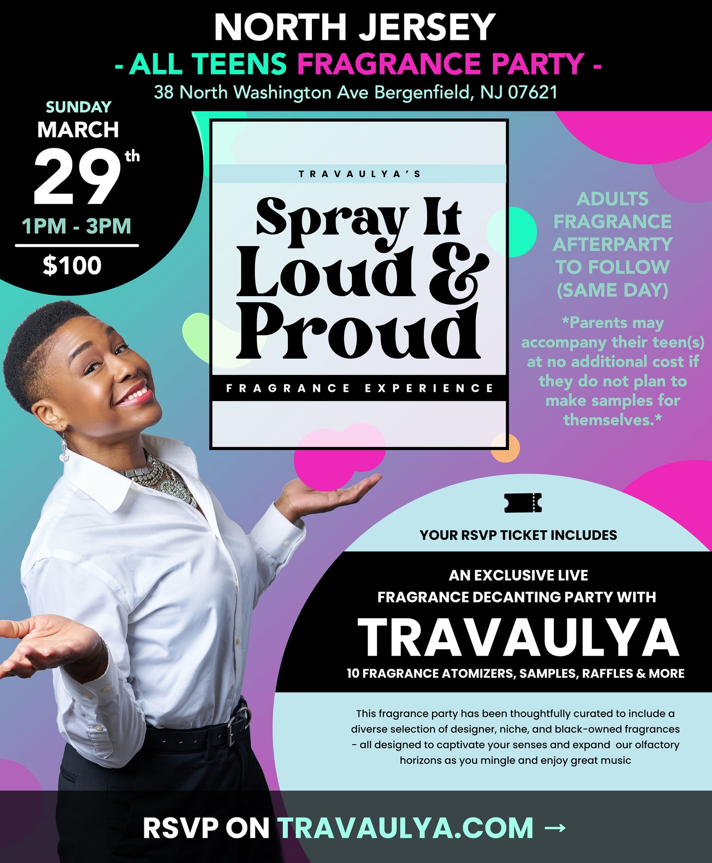 RSVP - North Jersey - Spray it Loud and Proud - ALL-TEENS - Fragrance Decanting Party Sat. 03/29/2026 - 1PM - 3PM