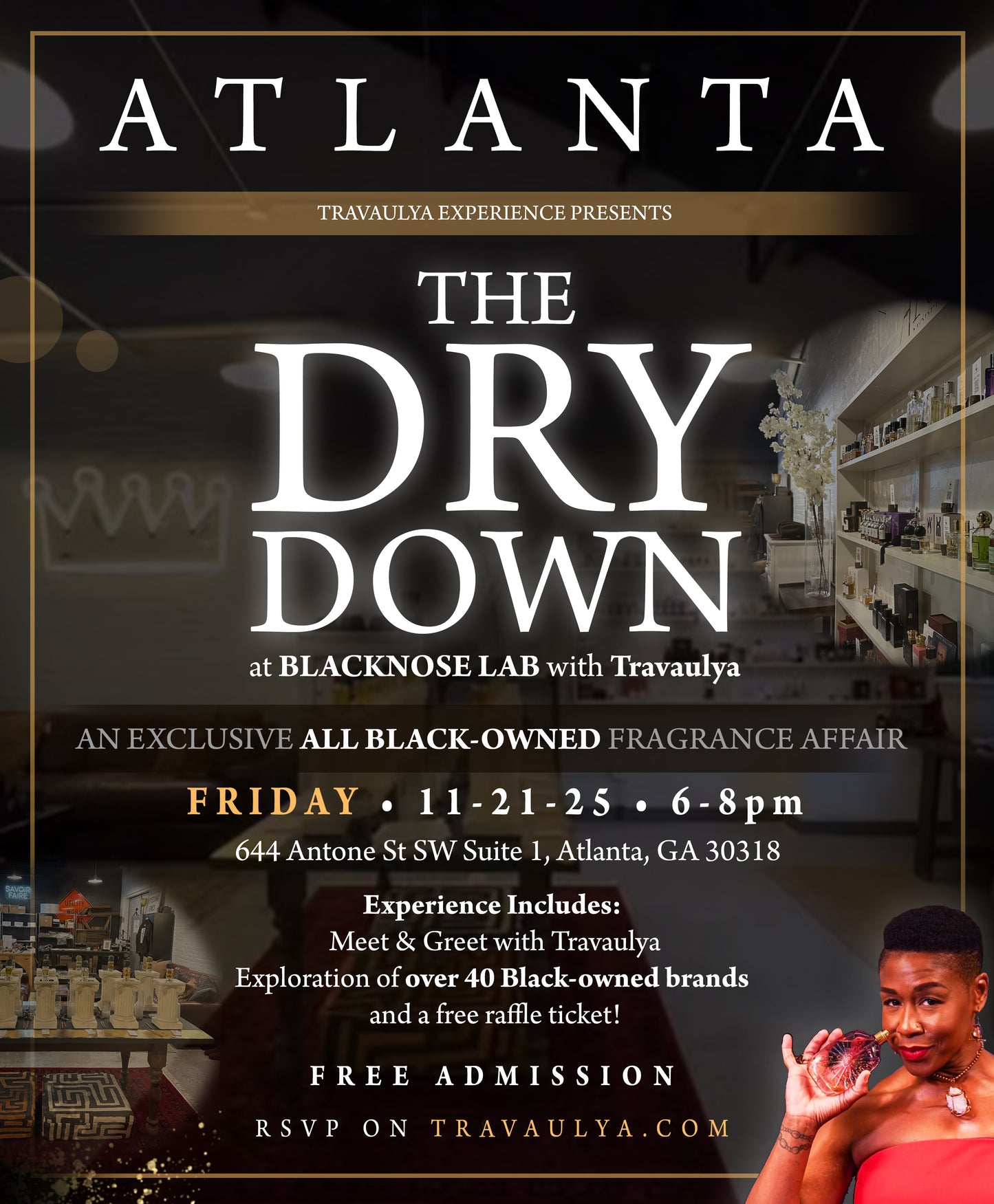 RSVP - ATL - THE DRY DOWN - All Black-Owned Fragrance Experience Fri. 11/21/2025 - 6PM - 8PM