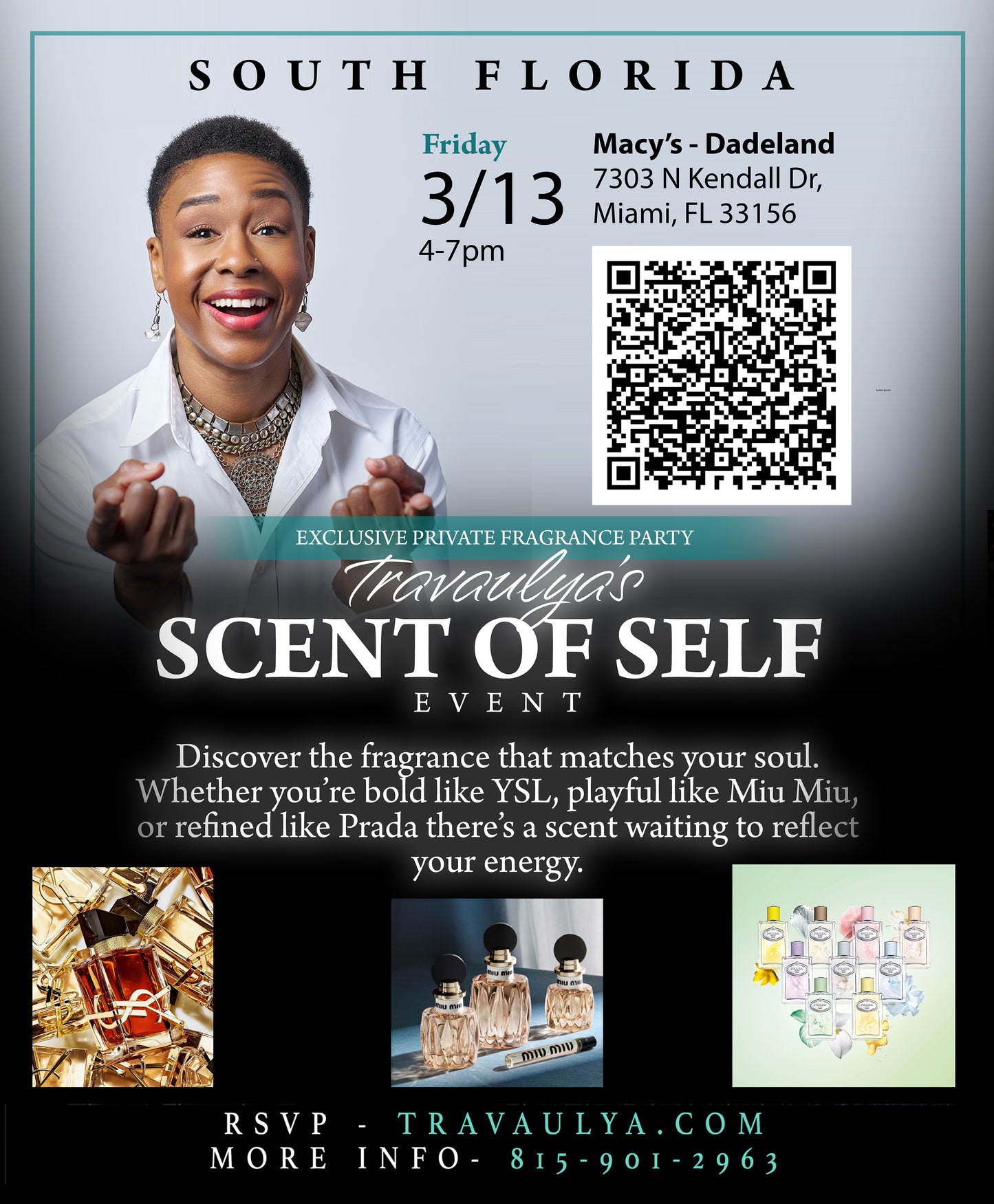 RSVP - SOUTH FLORIDA - Travaulya's SCENT OF SELF @ Macy's DADELAND - FRIDAY 03/13/2026 - 4-7PM