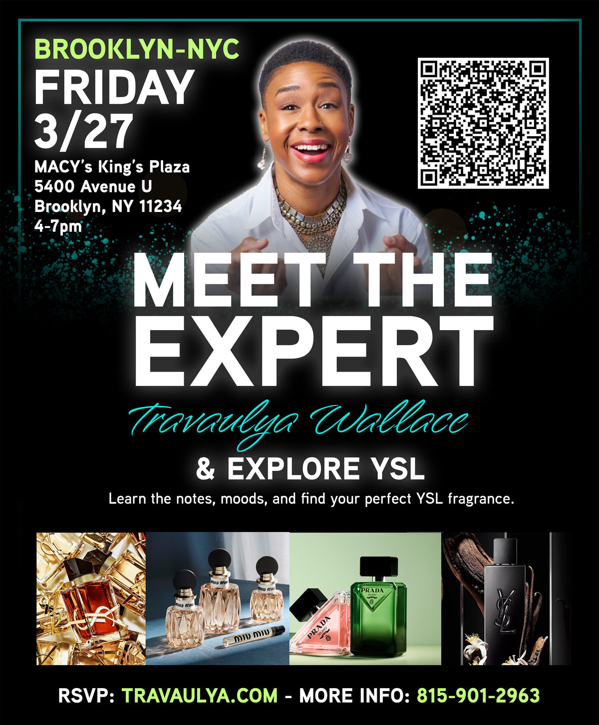RSVP - BROOKLYN NYC - MEET THE EXPERT - Travaulya Wallace @ Macy's KING'S PLAZA - FRI. 03/27/2026 - 4-7PM