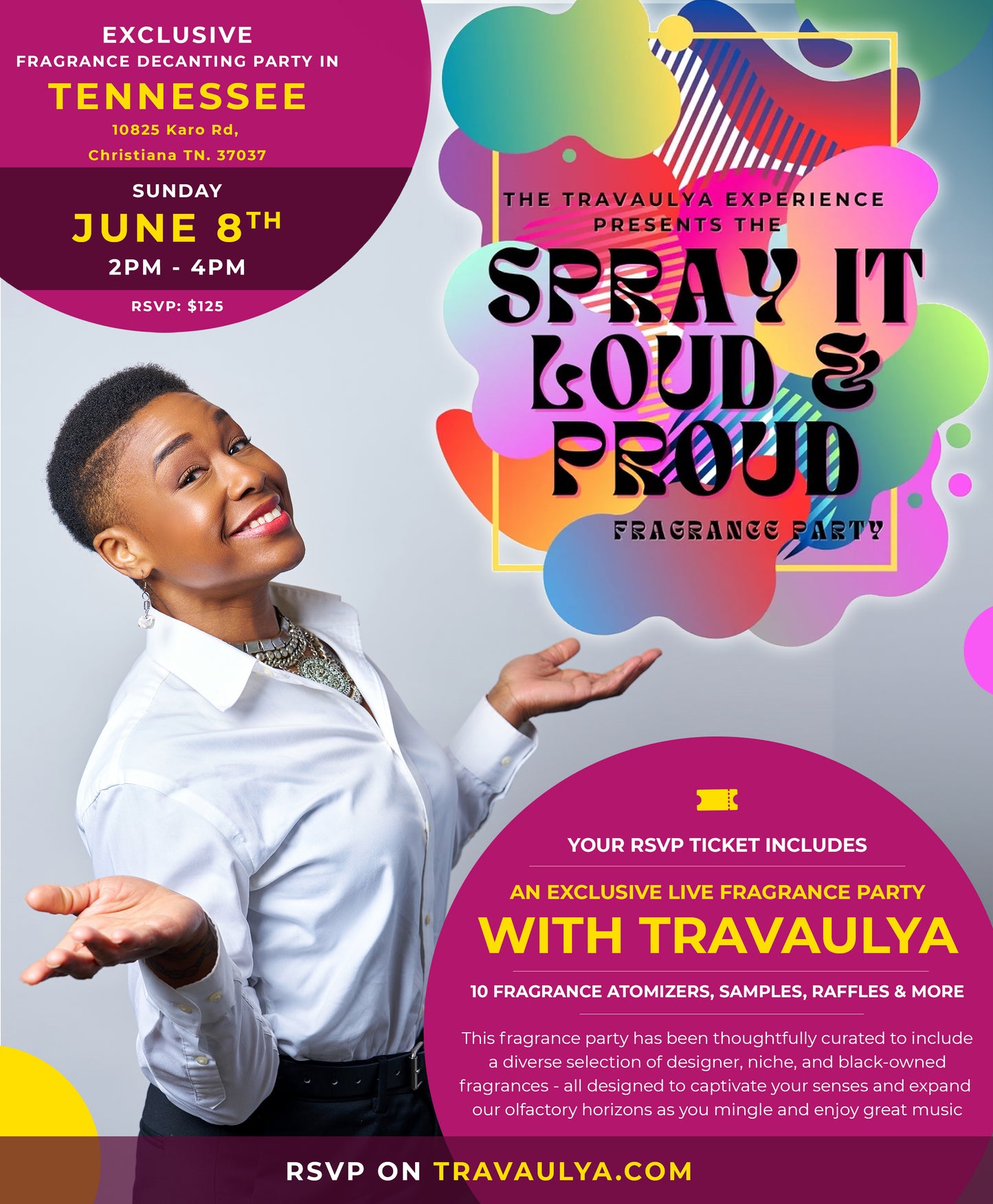 RSVP - TENNESSEE - Spray it Loud and Proud - Fragrance Decanting Party Sun. 06/08/2025 - 2PM - 4PM